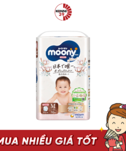 Bỉm cao cấp Moony Natural Organic quần M46 cho bé từ 5-10kg