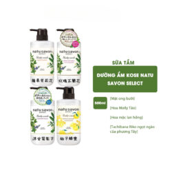 Sữa tắm tạo bọt làm mềm mịn da Softymo Natu Savon chai 500ml (nhiều mùi)