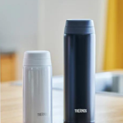 Bình giữ nhiệt Thermos 500ml thép không gỉ, giữ nhiệt bền ( Màu Đen - Trắng)