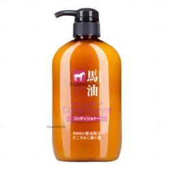 Dầu xả mỡ ngựa Kumano Horse Oil Natural Hair 600ml