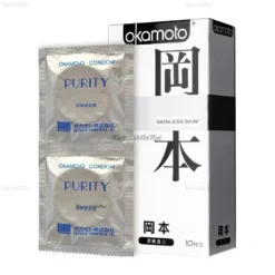 Bao cao su Okamoto Skinless Skin Purity không mùi tinh khiết hộp 10 chiếc