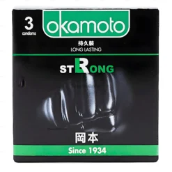 Bao cao su Okamoto Strong siêu kéo dài thời gian hộp 3 cái