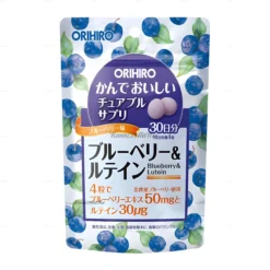 Viên nhai Orihiro bổ sung blueberry và lutein dạng túi 120 viên