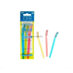 Set 3 dao cạo lông mặt KAI lưỡi đơn thân nhựa