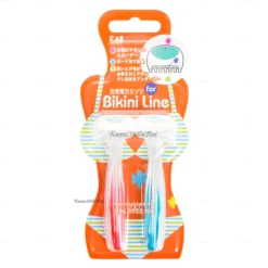Set 2 dao cạo vùng Bikini Kai - màu xanh đỏ