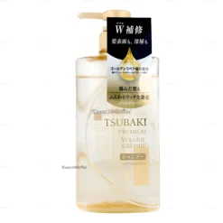 Dầu gội Tsubaki Premium Repair ngăn ngừa rụng tóc chai 490ml - màu vàng