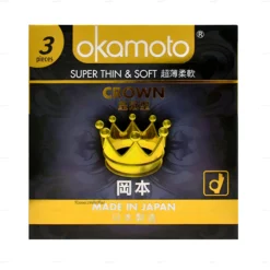 Bao cao su Okamoto Crown'3s siêu mỏng và mềm mại hộp 3 chiếc