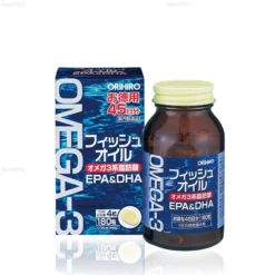 Viên uống Omega 3 Orihiro bổ sung DHA&EPA hộp 180 viên