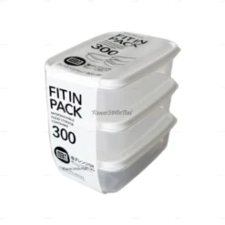 Set 3 hộp nhựa Sanada 300ml - trắng