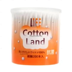 Tăm bông người lớn Cotton Land hộp nhựa 200 chiếc