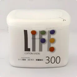 Tăm bông người lớn Life hộp nắp bật 300 chiếc