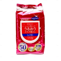 Khăn ướt tẩy trang S Select giúp loại bỏ bụi bẩn, dưỡng ẩm cho da gói 50 tờ