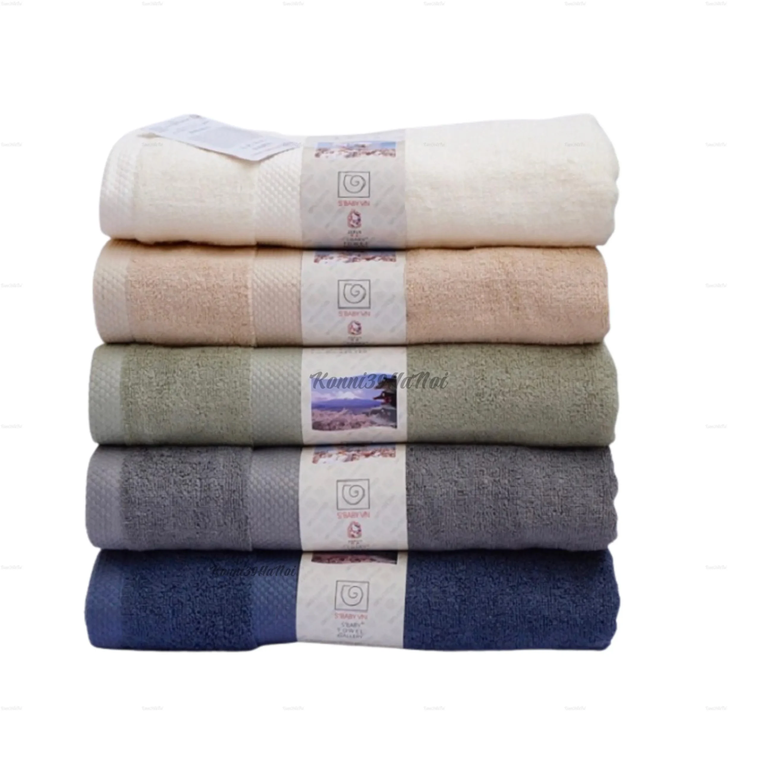 Khăn mặt Cotton S'Baby Unobaby 28x50 cm (nhiều màu)