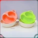 Bát ăn dặm chia ngăn an toàn tiện lợi Inomata - xanh - Ảnh 2