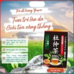 Trà lá đỗ trọng Yuwa Tochu 100% 50 gói x 2g - Ảnh 3