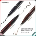 Bút dạ kẻ mắt Kissme Heroin chống trôi, chống lem, siêu mảnh 0.1mm (3 màu) (Nâu đen) - Ảnh 3