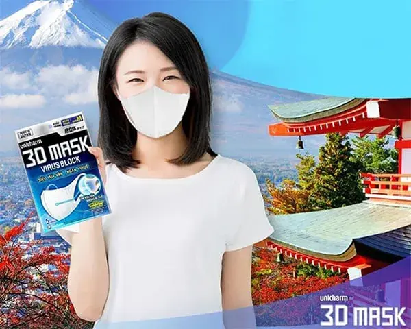 Khẩu trang Nhật Bản Unicharm Block Virus