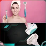 Set 2 dao cạo vùng Bikini Kai - màu xanh đỏ