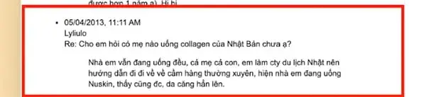 review collagen Nhật dạng bột