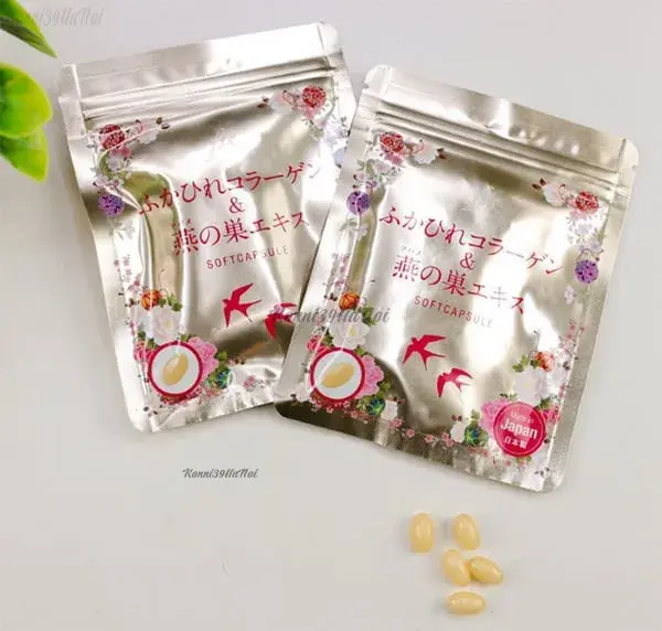 Viên Collagen tươi từ vây cá mập tổ yến Pasode tốt