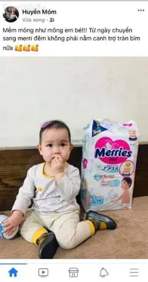 Review bỉm merries nội địa Nhật từ Huyen Mom