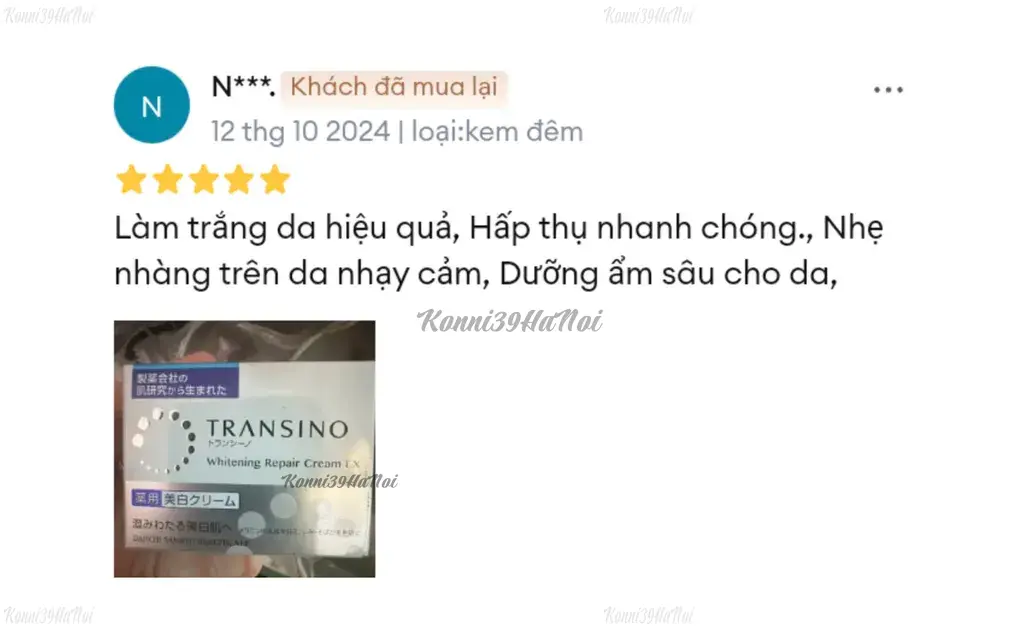 339_521316d6fc4849eb9d6418f7de6b15bb_1024x1024 Review kem trị nám Transino của Nhật Whitening Repair Cream của người dùng