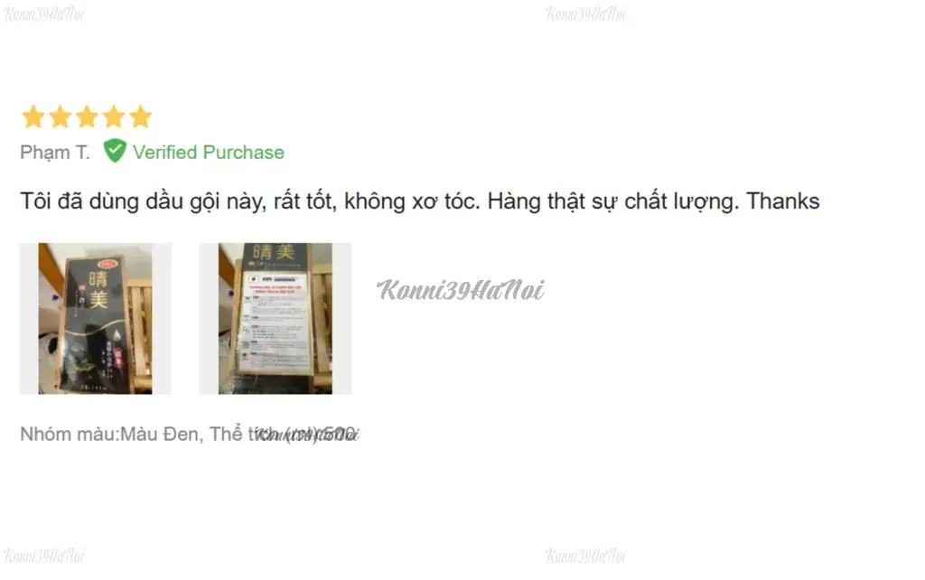 Review dầu gội phủ bạc Nhật Bản loại nào tốt nhất - Komi của người dùng 1