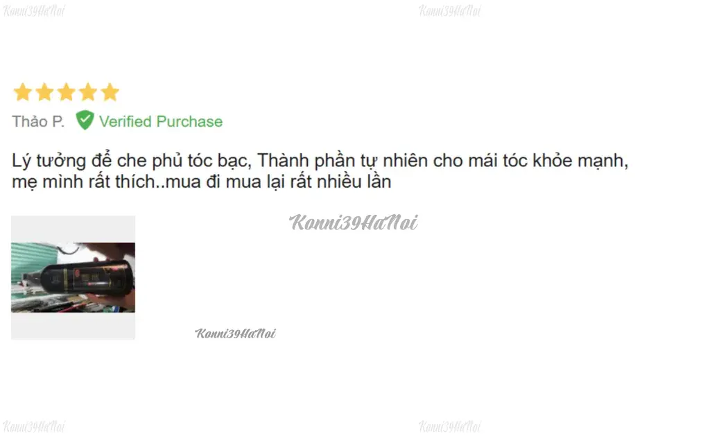 Review dầu gội phủ bạc Nhật Bản loại nào tốt nhất - Komi của người dùng 2