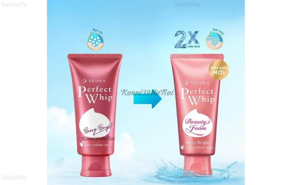 Sữa rửa mặt của Nhật Senka dưỡng trắng hồng giúp da sạch thoáng và mềm mịn