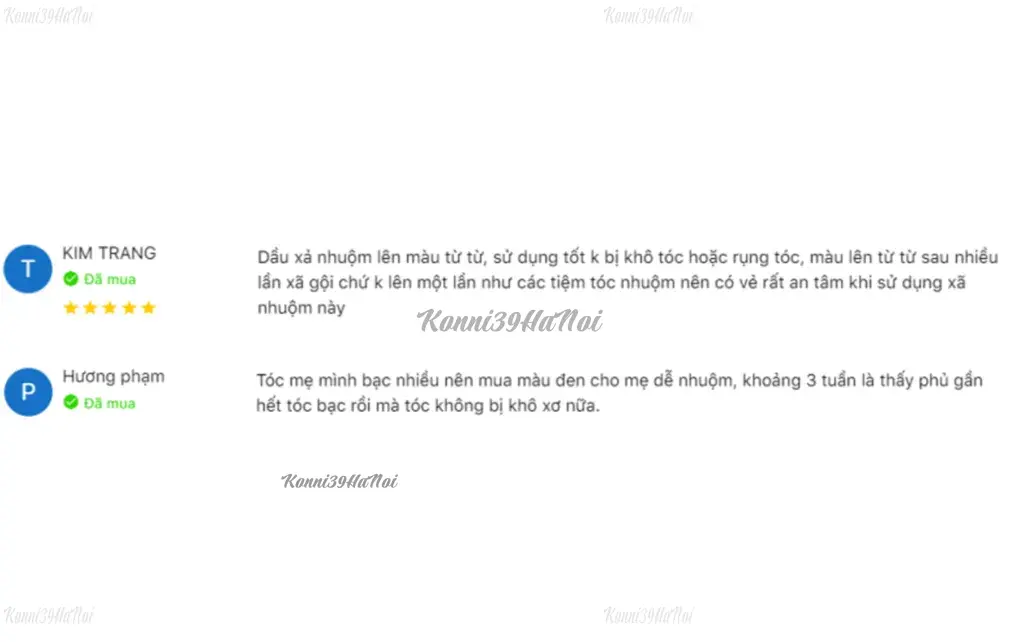 Review từ người dùng về dầu xả Aishitoto Hair Colour Treatment