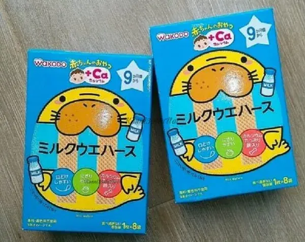 Bánh ăn dặm Wakodo cho bé từ 6 tháng trở lên