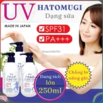 Sữa dưỡng thể Hatomugi chống nắng SPF31 PA+++ 250ml - Ảnh 3