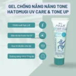Kem chống nắng Kumano Hatomugi SPF50 + PA ++++ nâng tông, dưỡng ẩm da 70g - xanh bạc hà - Ảnh 3