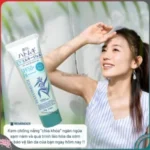 Kem chống nắng Kumano Hatomugi SPF50 + PA ++++ nâng tông, dưỡng ẩm da 70g - xanh bạc hà - Ảnh 4