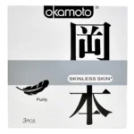 Bao cao su Okamoto Skinless Skin Purity không mùi tinh khiết hộp 3 chiếc - Ảnh 2