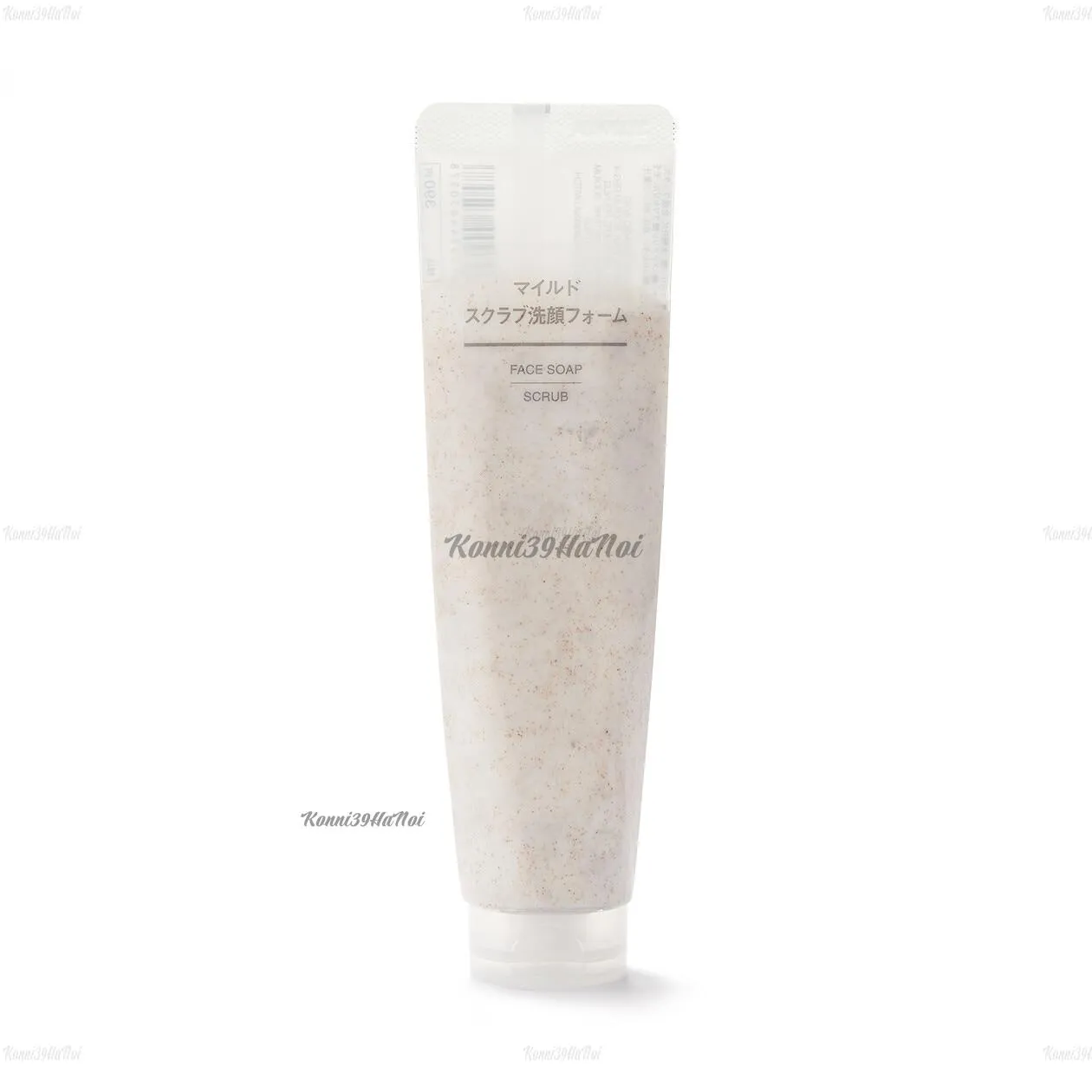 4550344650578-0 Sữa rửa mặt Muji Face Soap Scrub tẩy da chết cho da nhạy cảm 100g - Ảnh 1