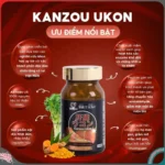 Viên uống bổ gan Genkifami Kanzo Ukon hộp 90 viên - Ảnh 3