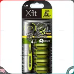 Set dao cạo râu 5 lưỡi kép Xfit KAI (1 thân, 4 lưỡi thay thế)