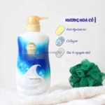 Sữa tắm Bouncia dưỡng ẩm, trắng da chiết xuất sữa bò chai 480ml (Hương xà phòng) - Ảnh 5