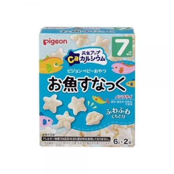 PIGEON- Bánh ăn dặm canxi vị cá mòi 7 tháng 12g