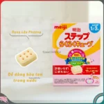 SPDD cho bé từ 1-3 tuổi Meiji Step rakuraku cube hộp 30 thanh - Ảnh 4
