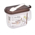 Hộp đựng gia vị Inomata kèm thìa - nâu