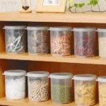 Hộp nhựa Inomata dáng cao tròn 570ml - Ảnh 3