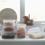 Hộp nhựa Inomata nắp silicon thấp 700ml - Ảnh 5