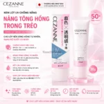 Kem lót Cezanne UV chống nắng SPF50+/PA ++++ nâng tông base hồng trong trẻo tuýp 30g