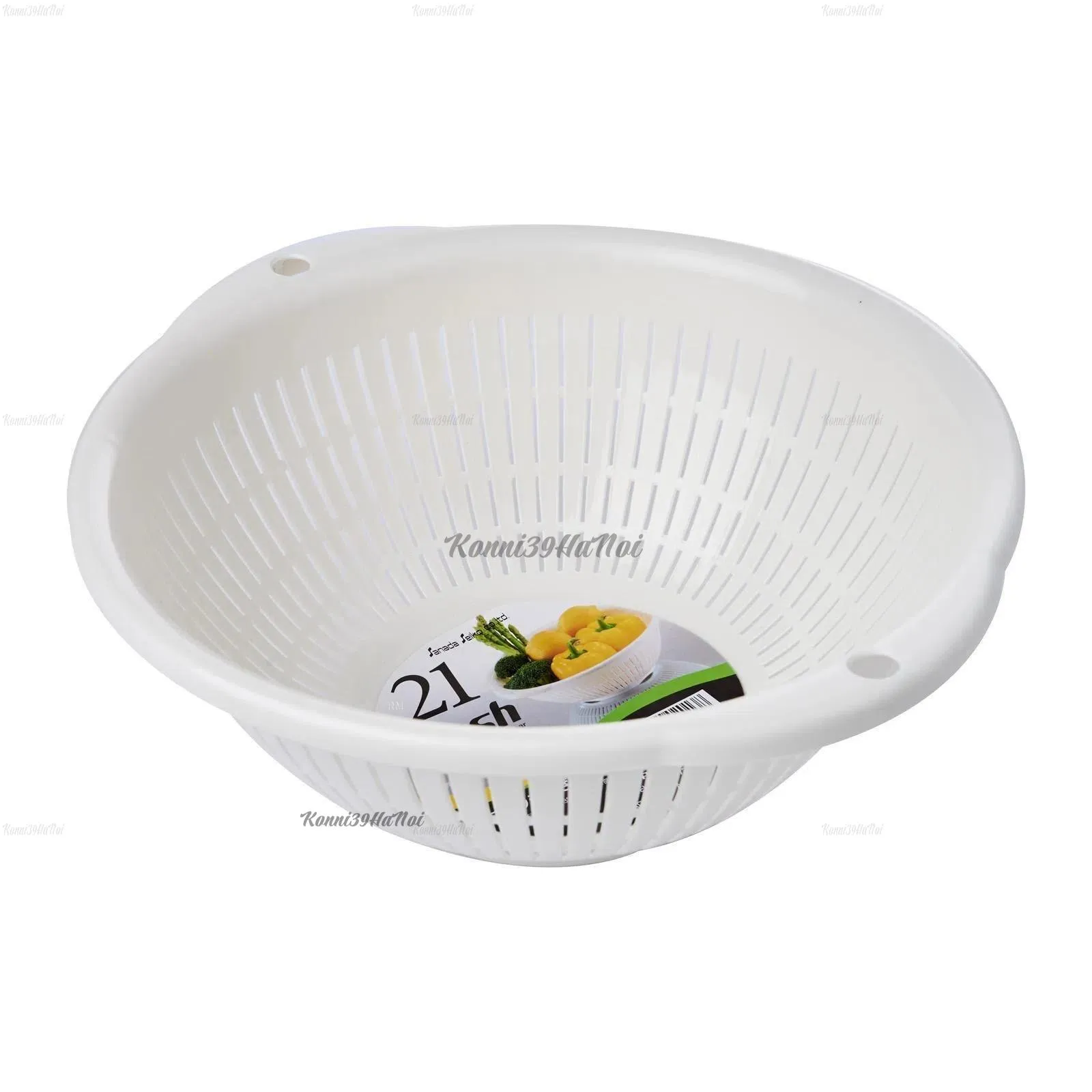 4973430020138-0 Rổ nhựa lưới Sanada Fresh 21cm - Trắng - Chất lượng Nhật Bản - Ảnh 1