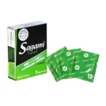 Bao cao su Sagami Type E hộp 5 chiếc - có gân, chấm nổi, có màu