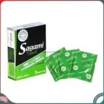 Bao cao su Sagami Type E hộp 5 chiếc - có gân, chấm nổi, có màu - Ảnh 2