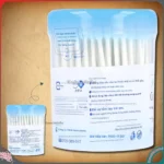 Tăm bông Life Cosmetic hộp nhựa 140 cây - Ảnh 2