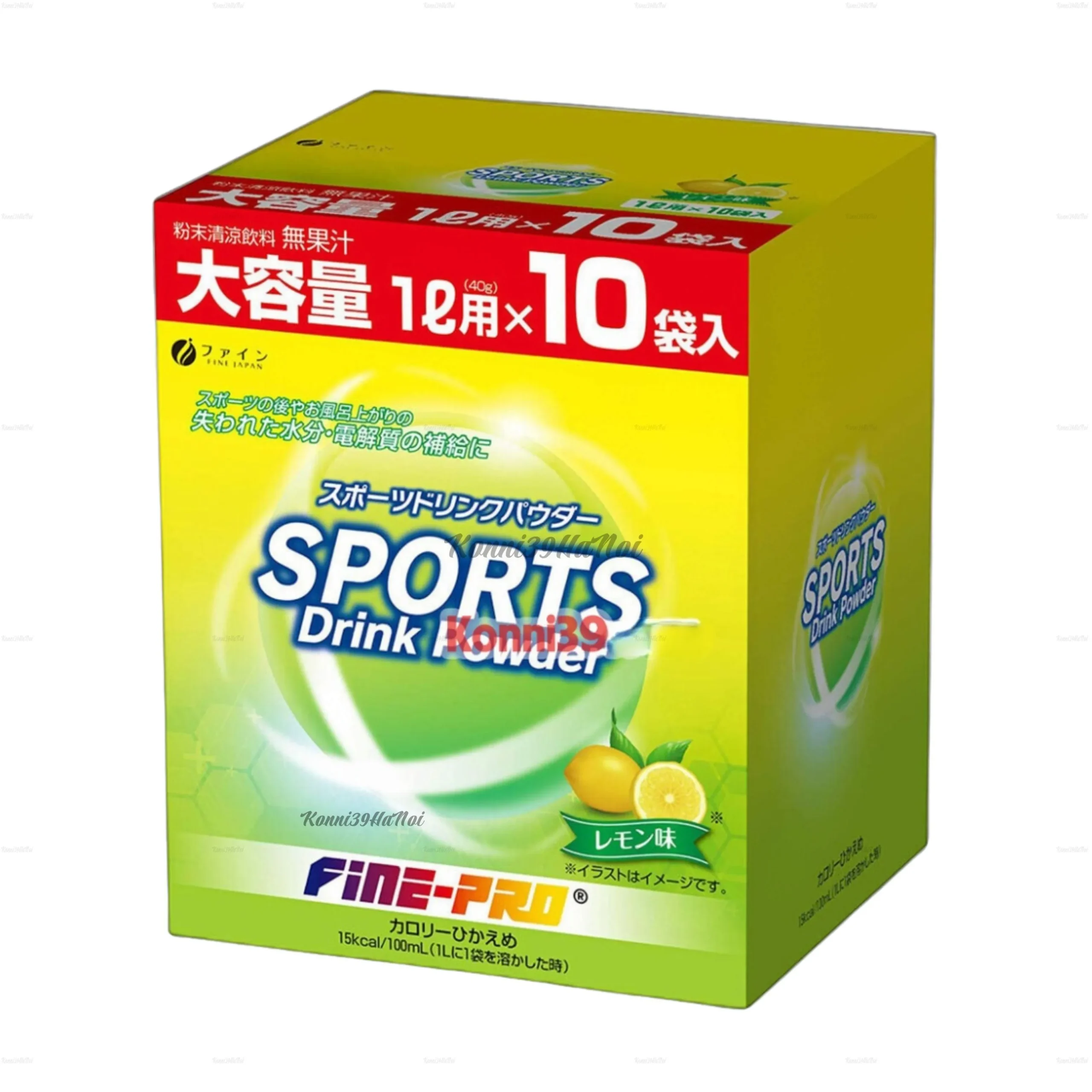 4976652012813-0-2.webp Nước uống điện giải thể thao Fine hộp 40g (2 vị) - Ảnh 1